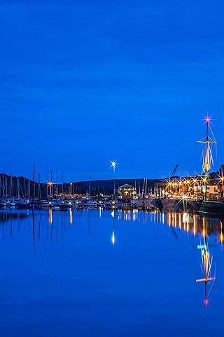 Kinsale Harbour at night
